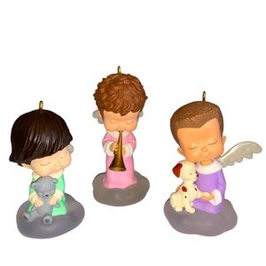 Vintage Hallmark Christmas Ornaments Mary’s Angels Lot Of 3. Angel Ornaments